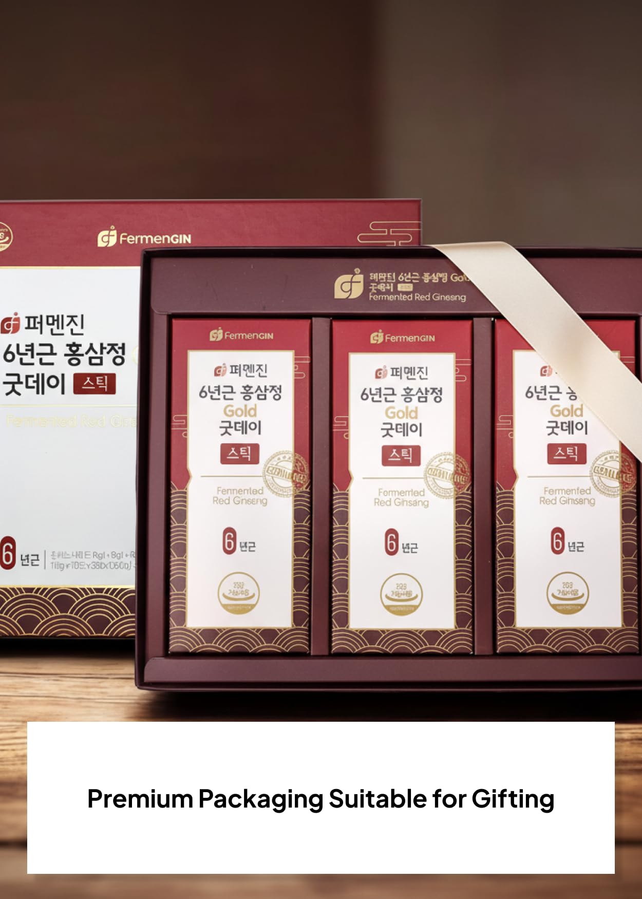 K FOOD KOREAN FOOD palillo-bebida ginseng, 30 palillos en caja para facilitar el consumo.