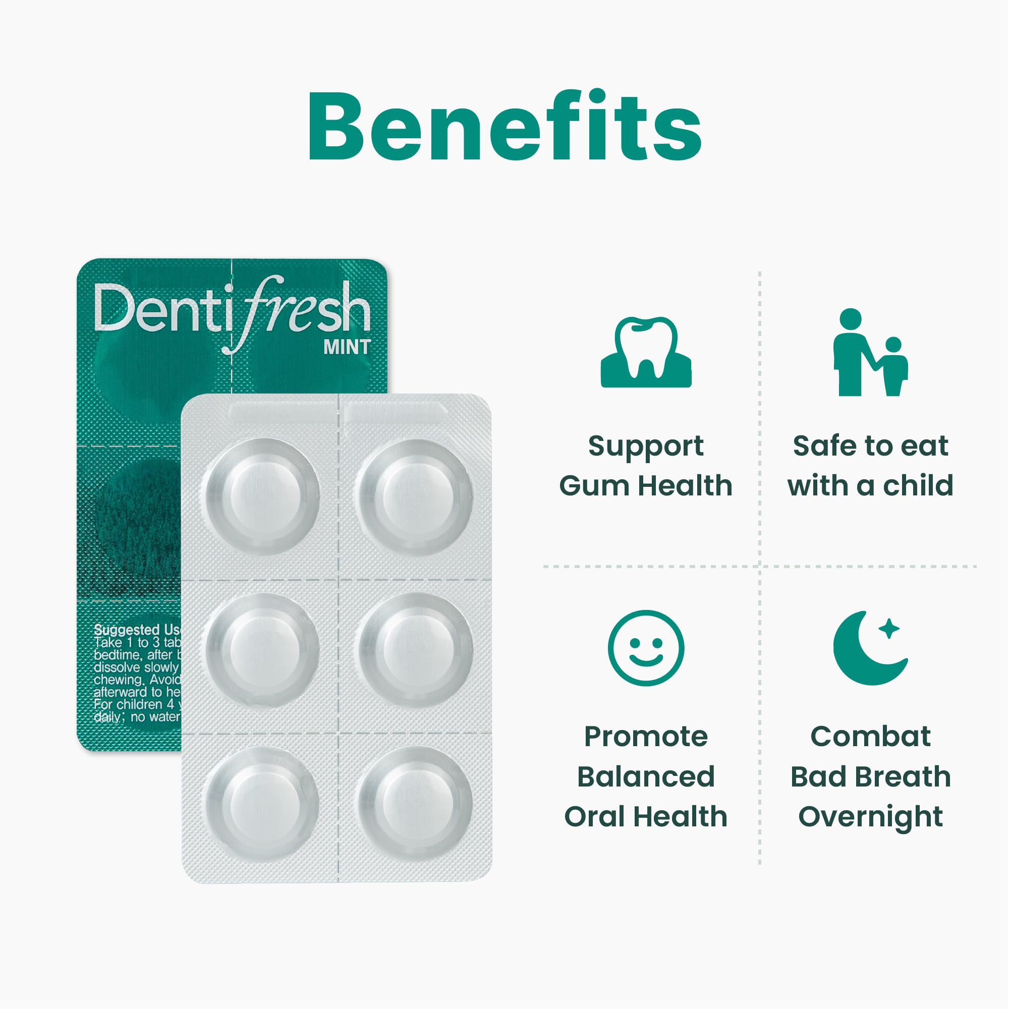 K-NUTRA Dentifresh, desintegración lenta para uso cómodo