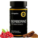 K2 Organics Berberina con canela de Ceilán en botella, apoyo diario para bienestar