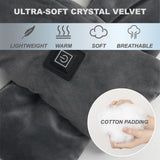 KADORVA terciopelo cristal cuello detalle para confort suave.