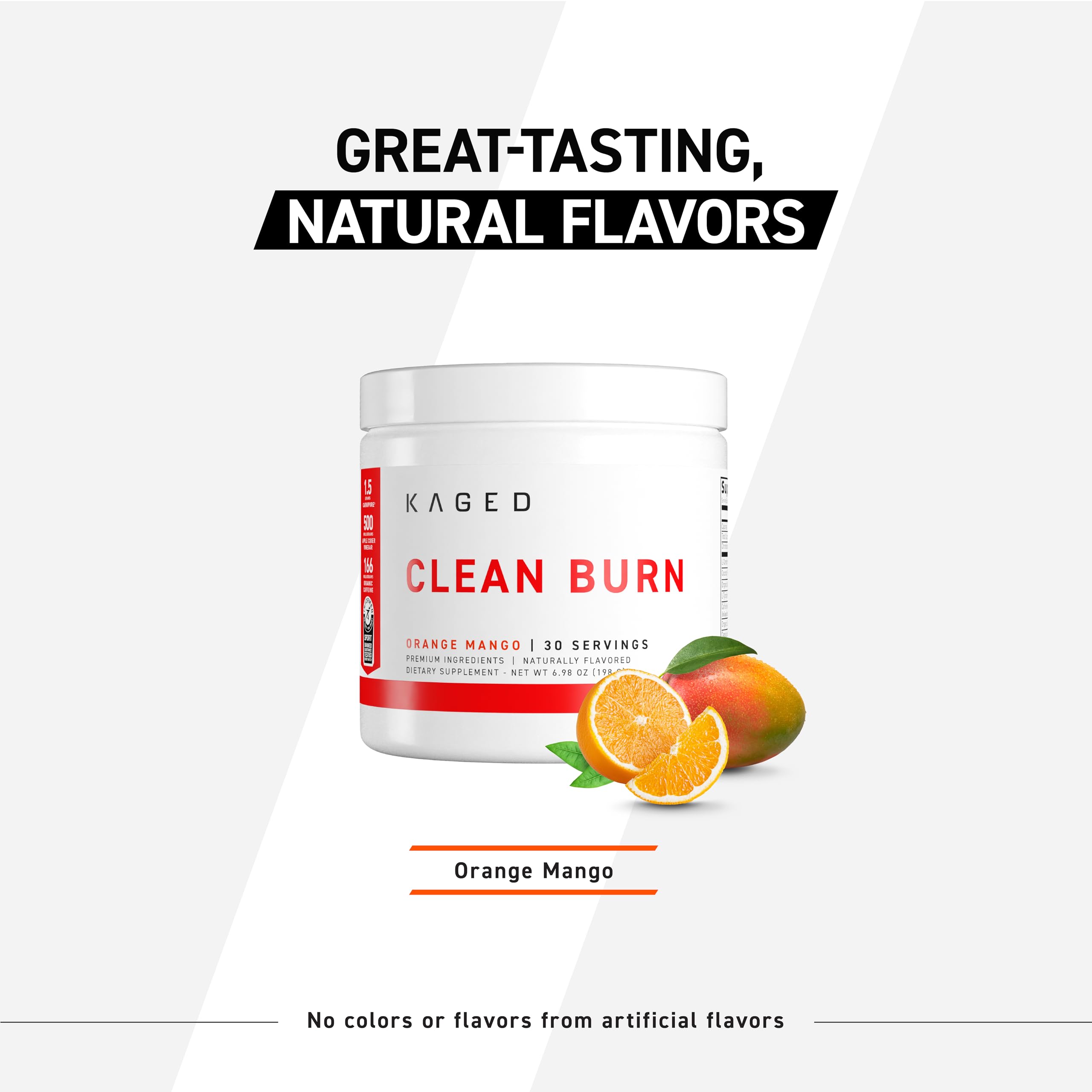 Kaged Clean Burn pre-entrenamiento suave para mayor motivación durante sesión.