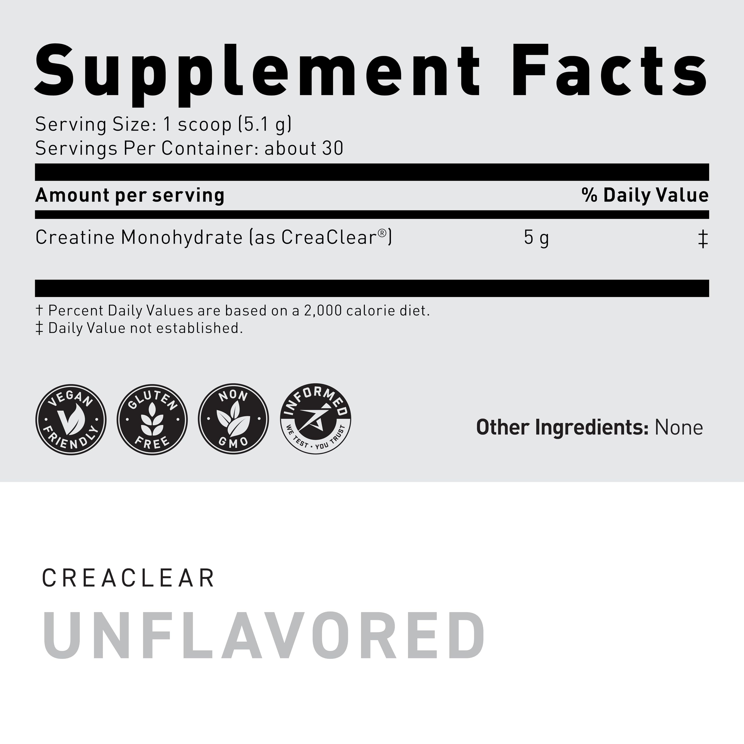 Kaged CreaClear Creatina Monohidrato: fórmula micronizada de alta pureza