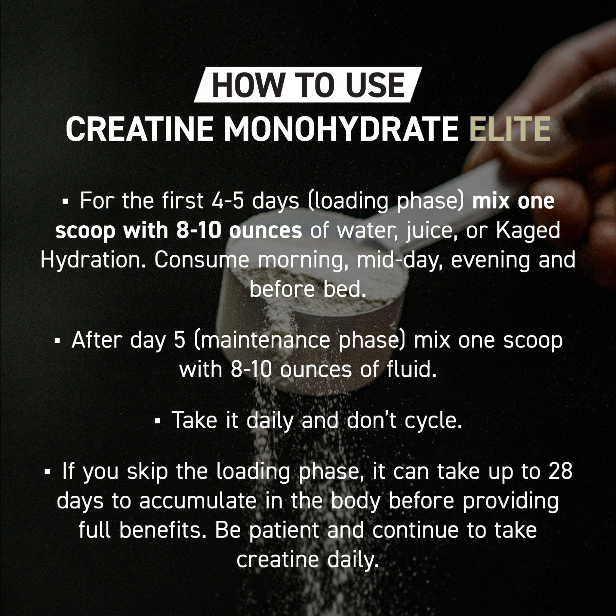 Rutina de entrenamiento mejorada con Kaged Creatine Elite.