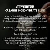 Rutina de entrenamiento mejorada con Kaged Creatine Elite.