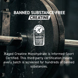 Uso matutino con Kaged Creatine Elite para energía sostenida.