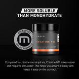 Kaged Creatine HCl se disuelve al instante en agua, sin sedimentos.