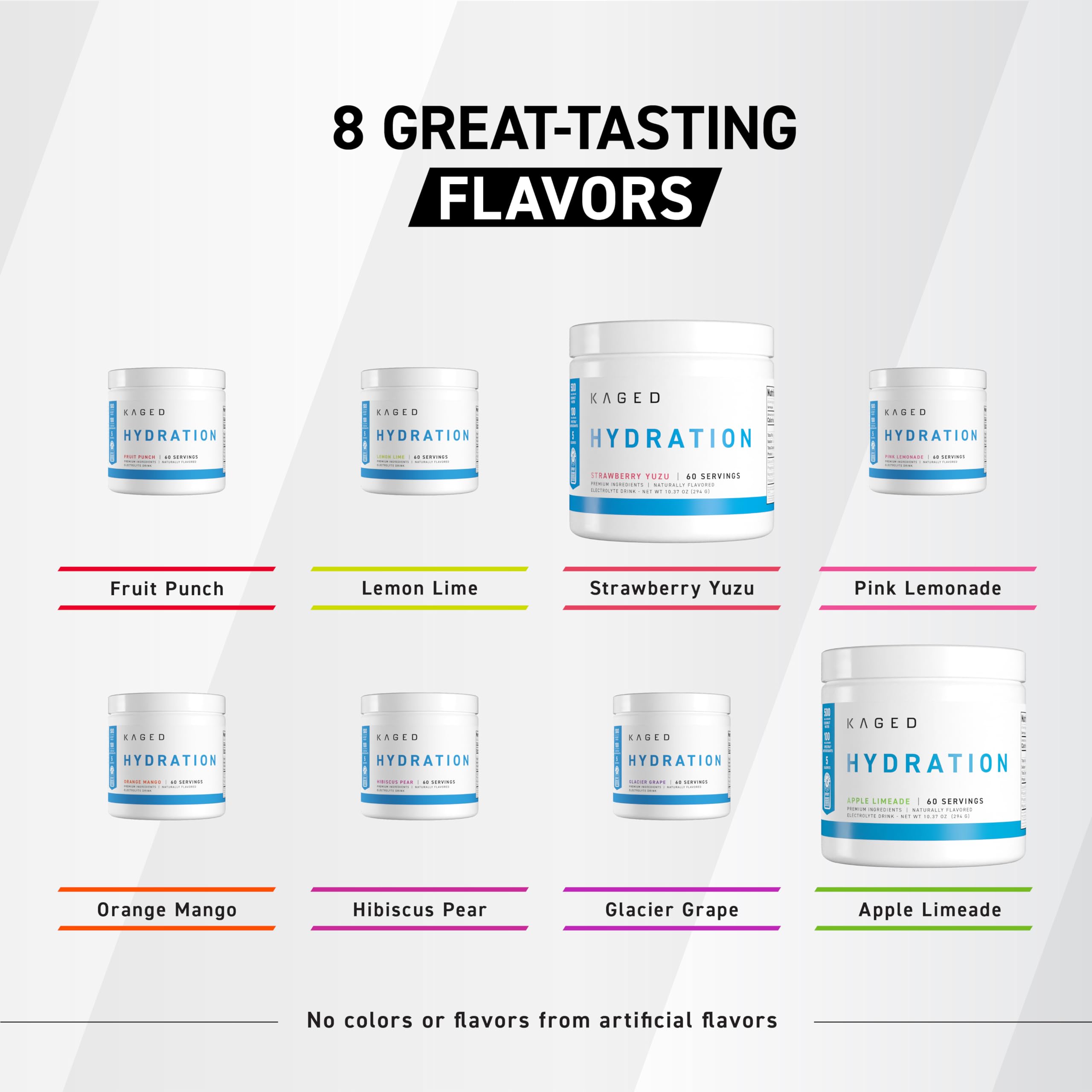 Base de sabor de Kaged Daily Hydration para un suplemento personalizado.