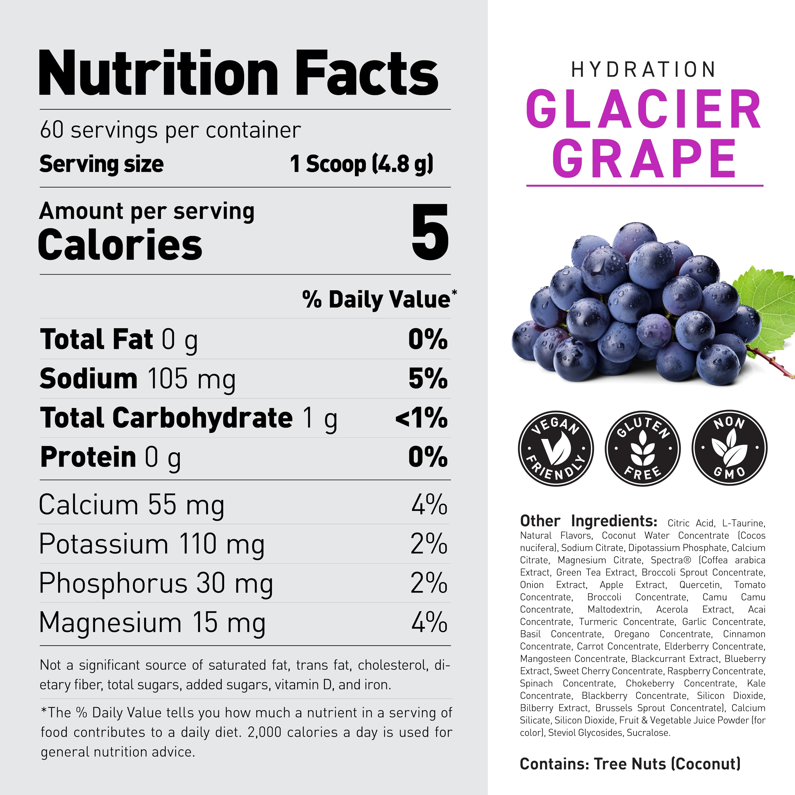 Kaged Daily Hydration, mezcla Spectra antioxidante de frutas y vegetales