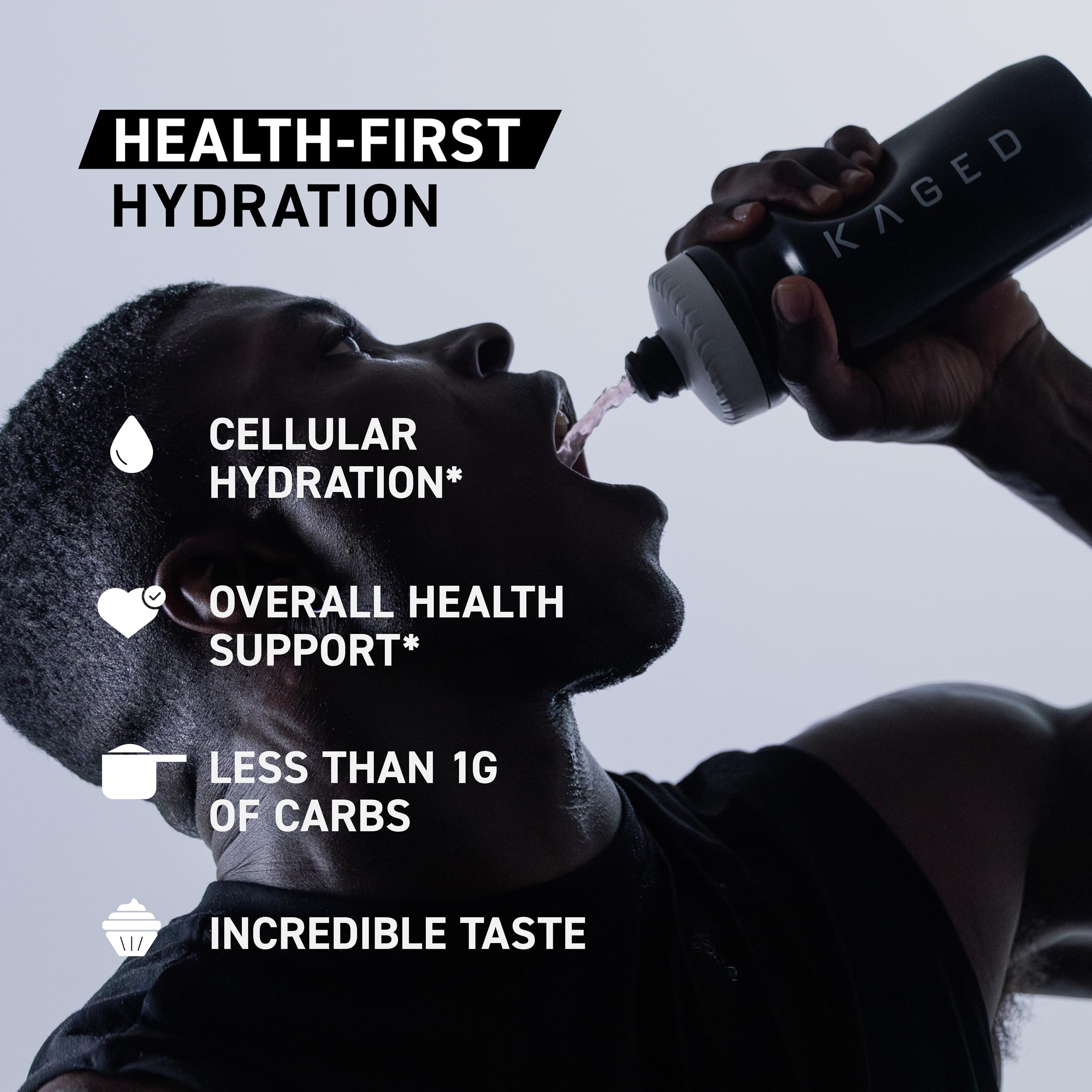 Kaged Daily Hydration, sin azúcar para dietas limpias