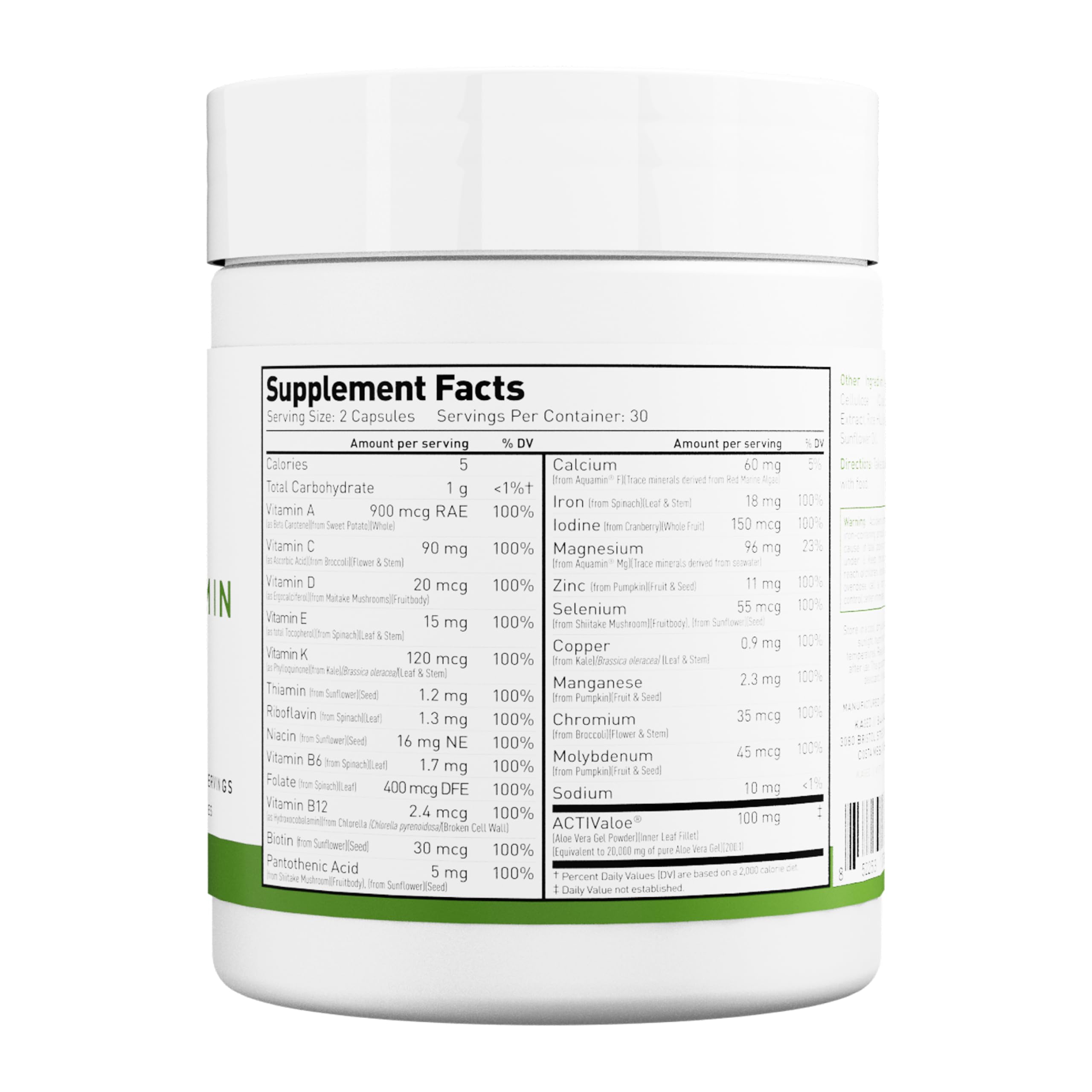 Uso diario para hombres y mujeres activos con Kaged Multivitamin.