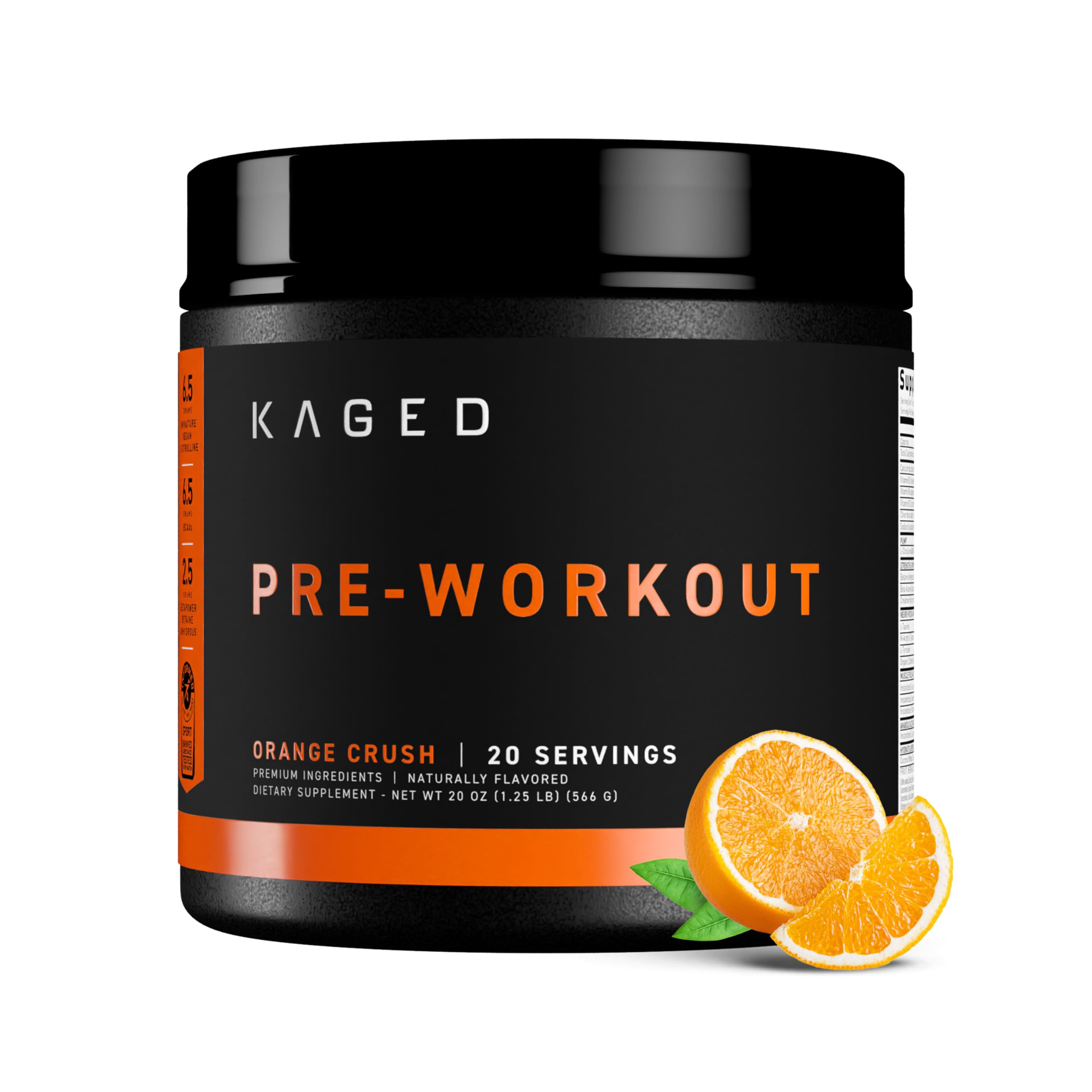 Kaged Original Preentrenamiento: botella y etiqueta visibles para energía sostenida.