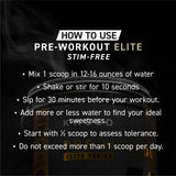 Kaged Pre Entrenamiento Elite sin estimulantes, formulación pura para entrenamientos tranquilos