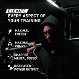 Kaged Pre-Workout Elite, cafeína orgánica para energía limpia.