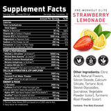 Kaged Pre Workout Elite, sabor fresa limón, bebida refrescante para entrenar.