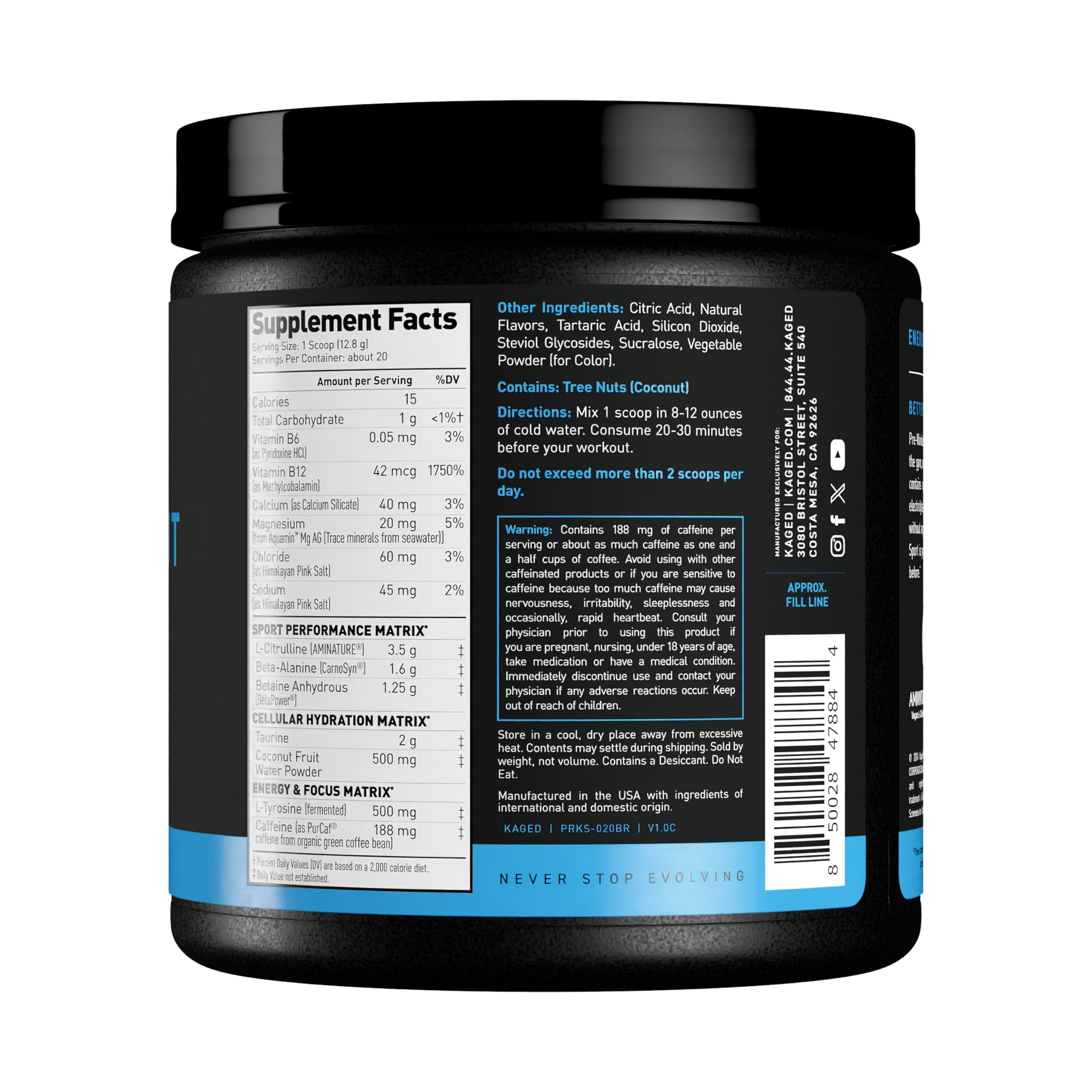 Kaged Sport uso recomendado en entrenamientos de pesas y cardio para rendimiento óptimo.