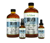 Kaiame Naturals Nano Silver, botella de vidrio 16 oz, fácil de almacenar y usar
