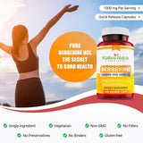 Kaibro Nutra Berberina 1000mg - caja de empaque para compra informada.