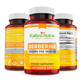 Kaibro Nutra Berberina 1000mg - cápsulas fáciles de tragar para uso diario.
