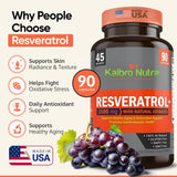 Capsulas Kaibro Nutra Resveratrol para tu rutina diaria.