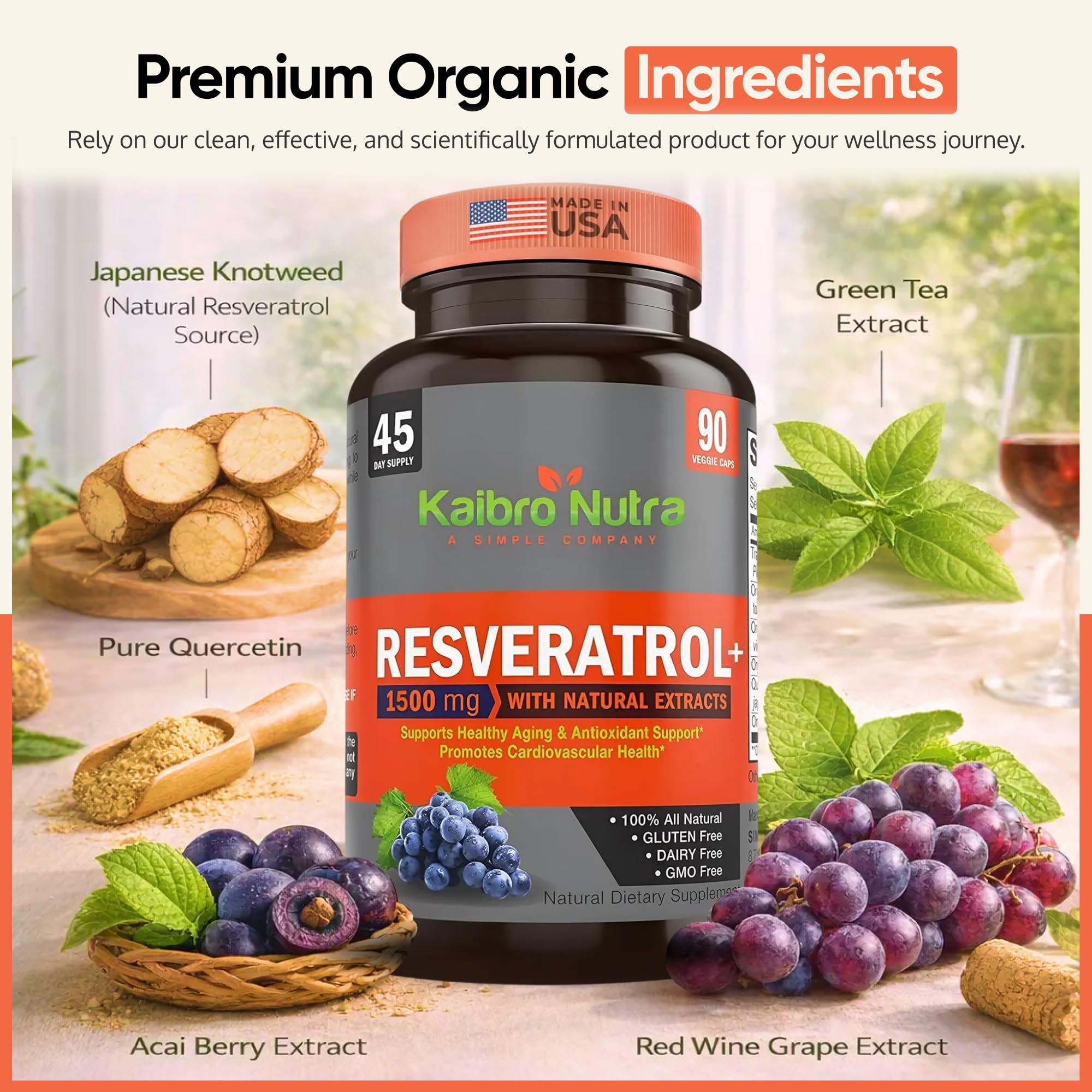 Extracto japonés en la fórmula para potencia antioxidante natural.