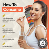Ingredientes orgánicos clave: resveratrol, quercetina y extractos para una fórmula completa.