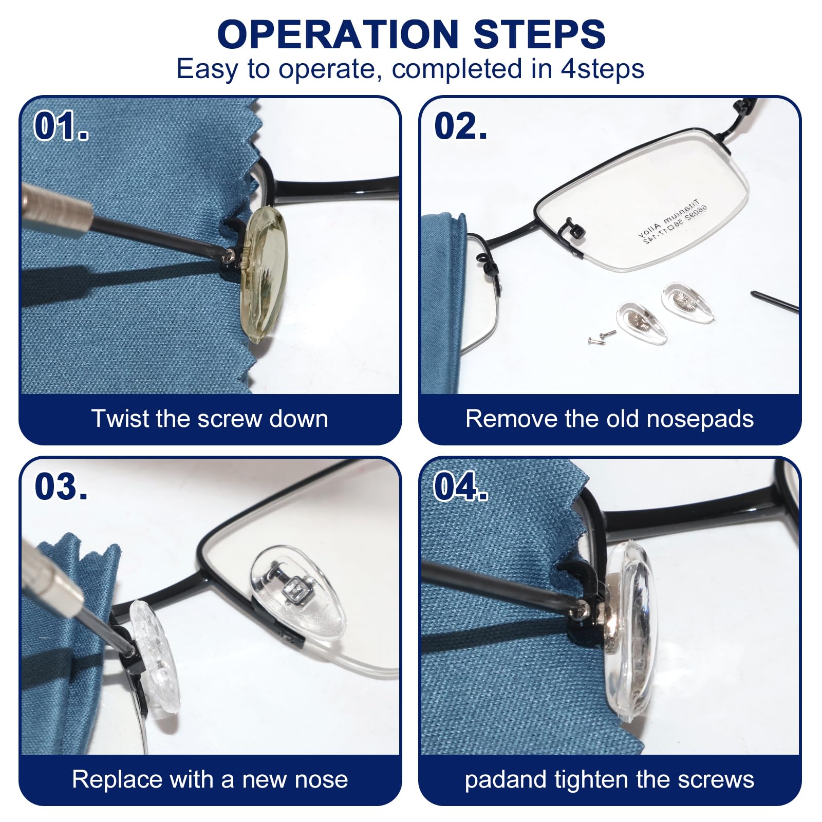 KaiserNgu pinzas de precisión para gafas, para manipular componentes con cuidado.