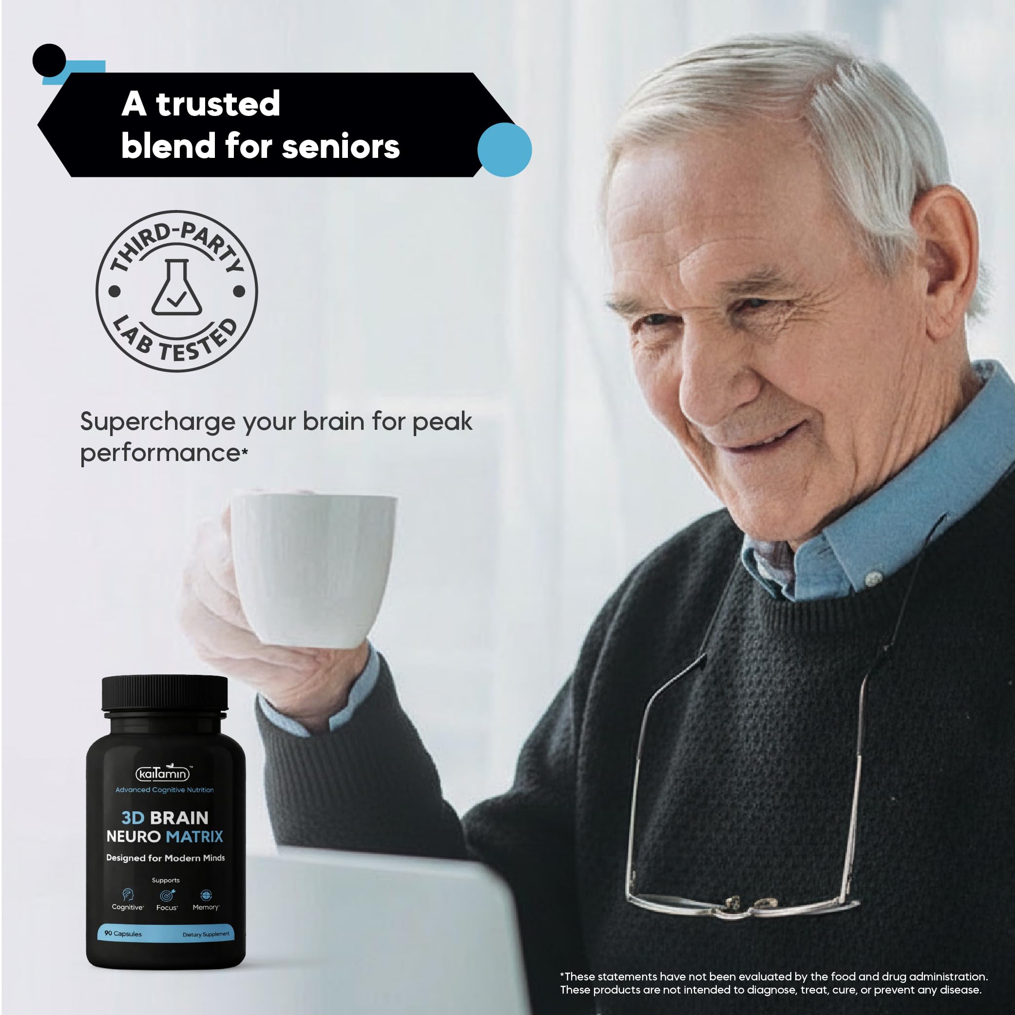Kaitamin Brain Neuro Matrix: sin cafeína, ideal para rutina diaria.