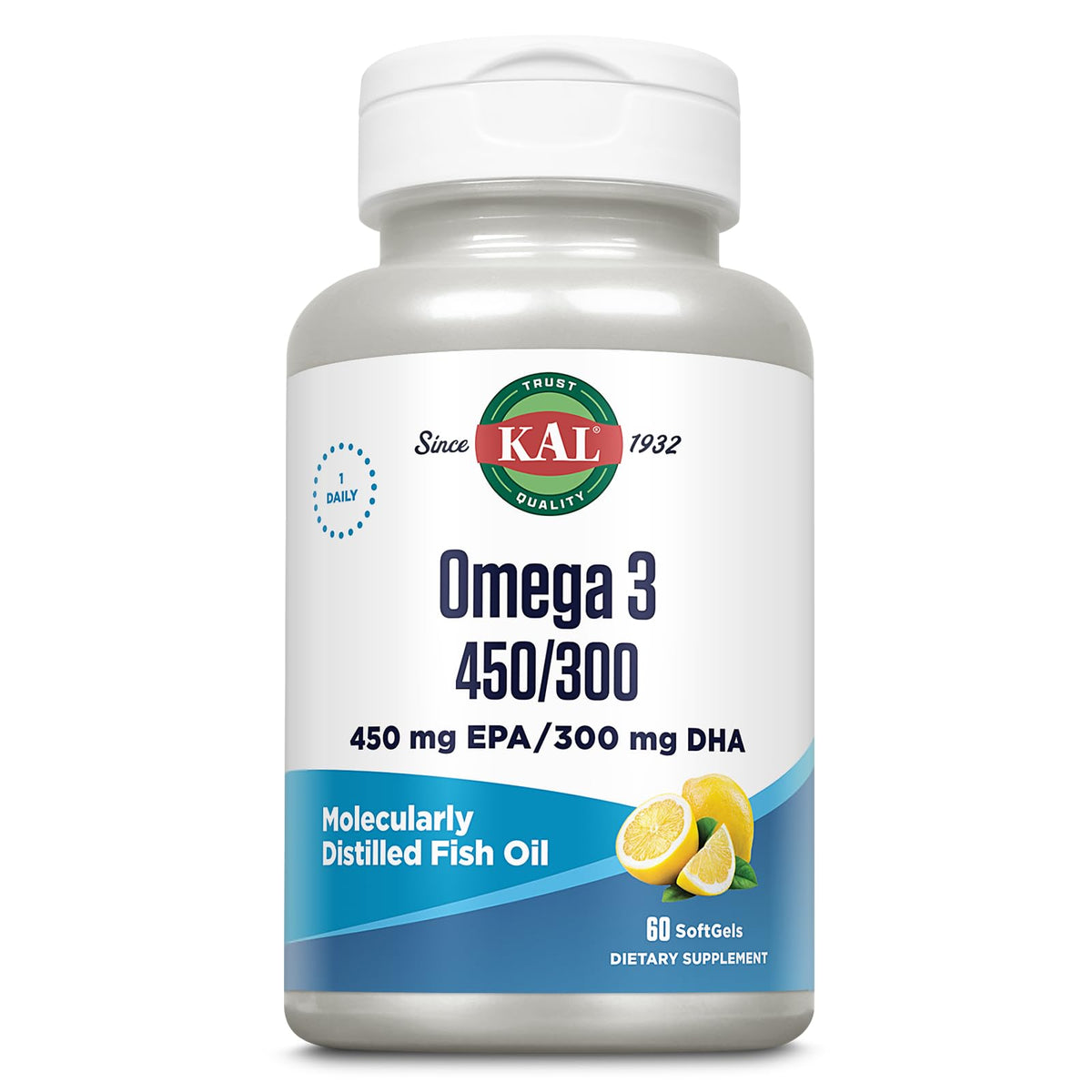 KAL Omega 3 limón cápsulas suaves para bienestar diario