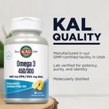 KAL Omega 3 limón empaque compacto ideal para viaje