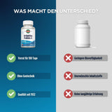 KAL Acidophilus ProBiotic-4: cápsulas en mano para consumo cómodo.