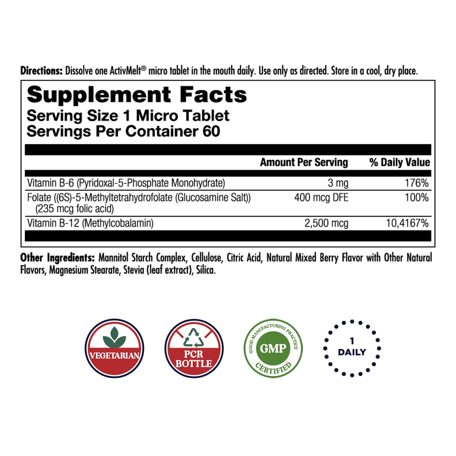 KAL ActivMelt disolución rápida en boca para absorción eficiente