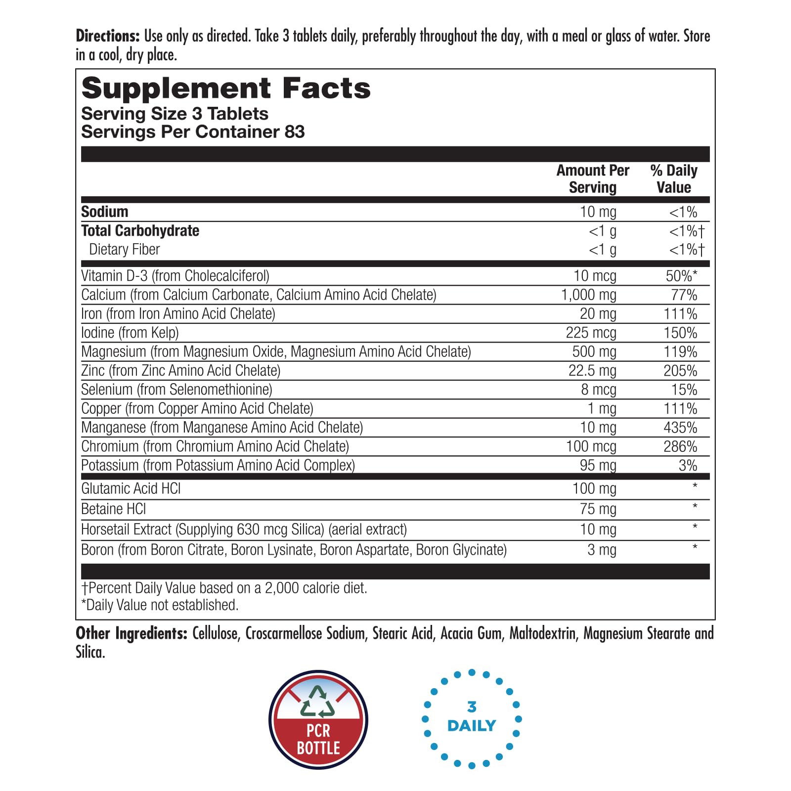 Kal Amino Max, tabletas visibles, soporte diario para la vitalidad.