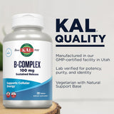KAL B-100 Complex: base natural visible para nutrición diaria