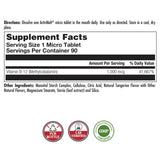 KAL B12 ActivMelt, microtabs para disolución bucal y absorción rápida.