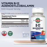 KAL B12 Adenosilcobalamina detalle tableta micro disolución con sabor fresa