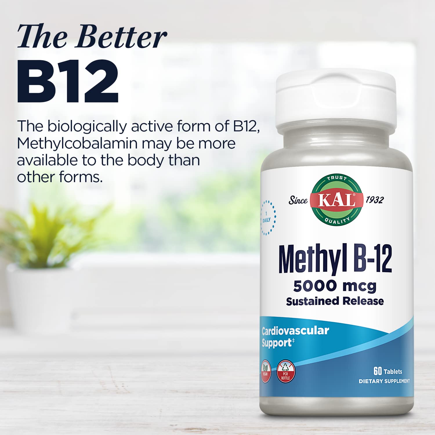 KAL B12 metilcobalamina 5000mcg disolución rápida en la lengua