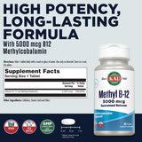 KAL B12 metilcobalamina 5000mcg tiras microtab para disolución rápida