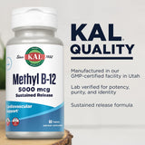 KAL B12 metilcobalamina 5000mcg uso diario en la mano