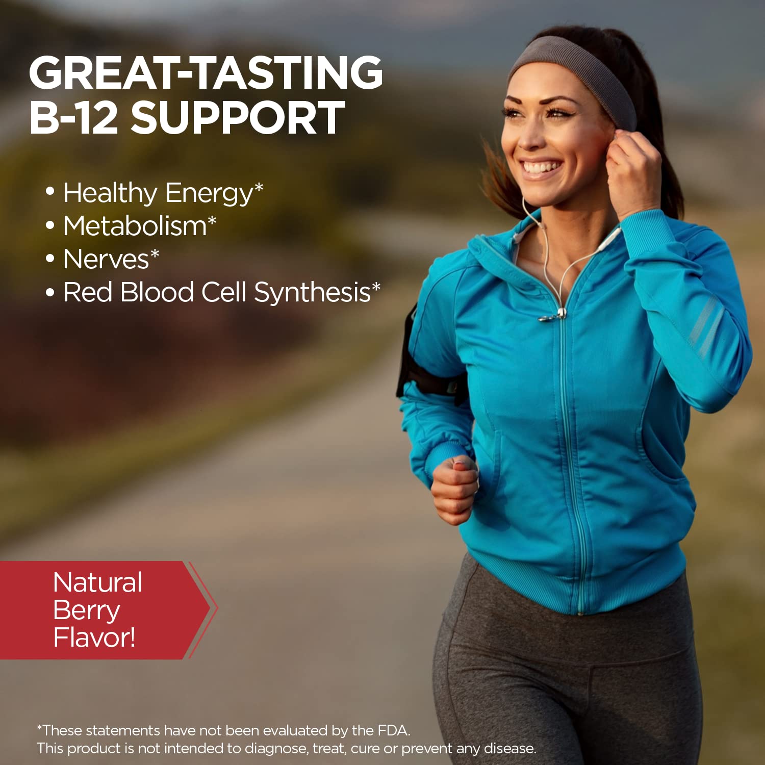 Kal B12, sabor frambuesa natural para un aporte agradable.