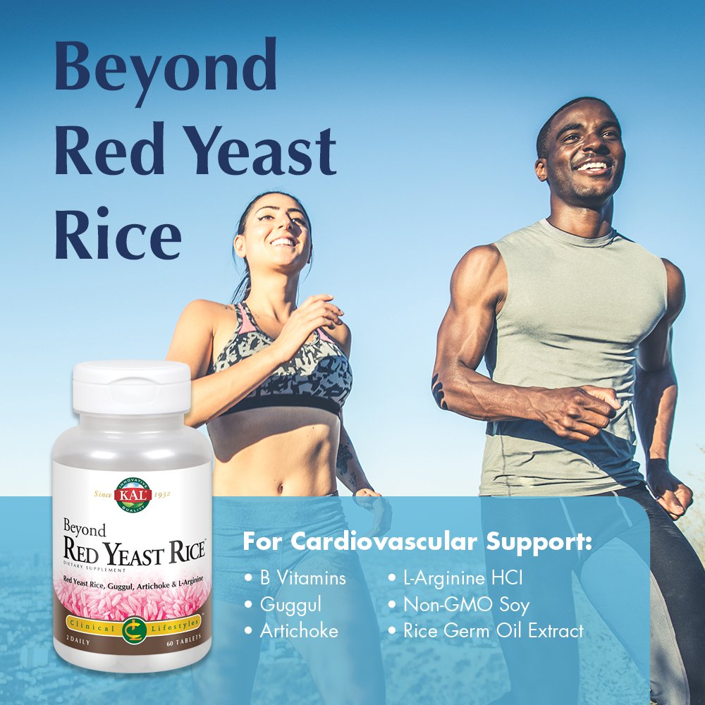 KAL Beyond Red Yeast Rice frasco: toma diaria cómoda.