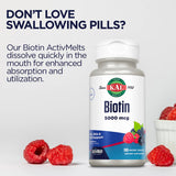 Tabletas en uso diario Kal Biotina 5000 mcg.
