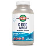 Kal C-1000, frasco de tabletas, liberación sostenida para apoyo diario de vitamina C.