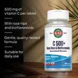 KAL C-500 vegetariano, apto para dietas sin carne.