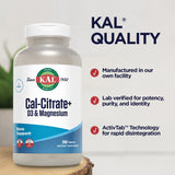 KAL Cal-Citrate+ ingredientes clave para salud ósea