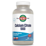 KAL Calcio Citrato 1000 mg, bote visible, apoyo a huesos y dientes.