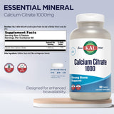 KAL Calcio Citrato 1000 mg: envase visible para controlar la ingesta diaria