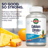 Producto sin gluten de KAL Calcio Citrato para diversas dietas.