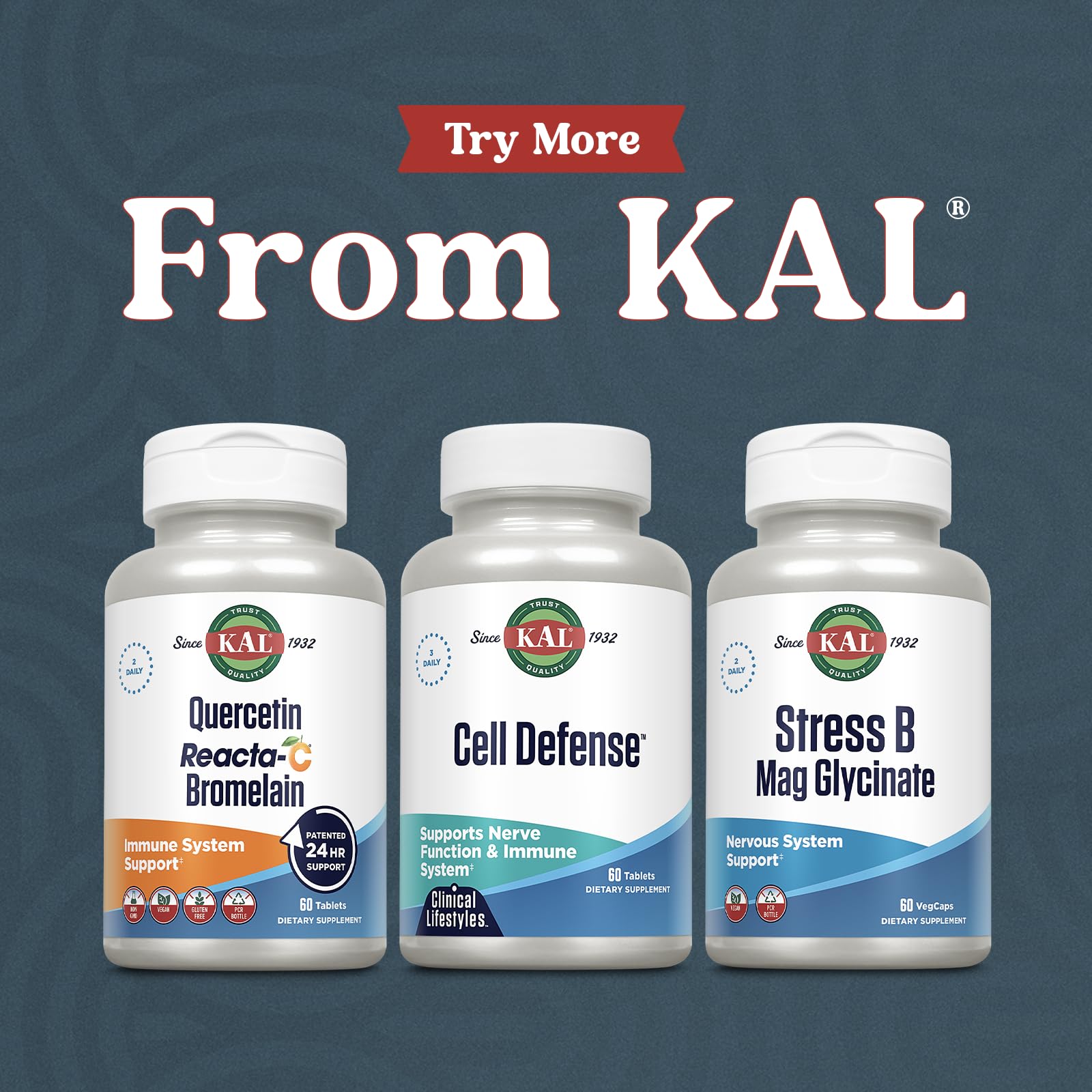 KAL Defensa Celular, envase PCR sostenible, menor impacto ambiental.