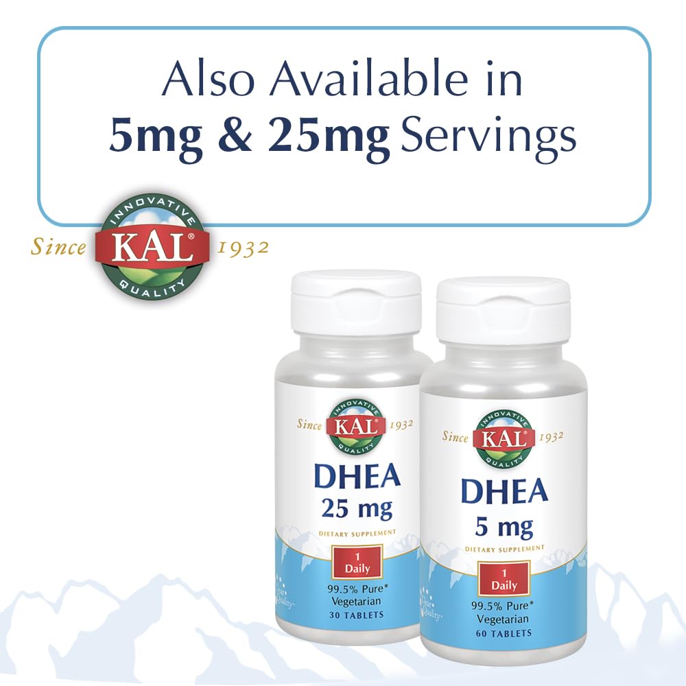 KAL DHEA 5 mg, fabricación GMP Utah, garantía de calidad.