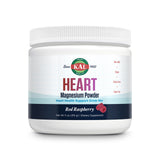 KAL Heart Magnesium Powder envase de frambuesa roja, suplemento de magnesio para el día